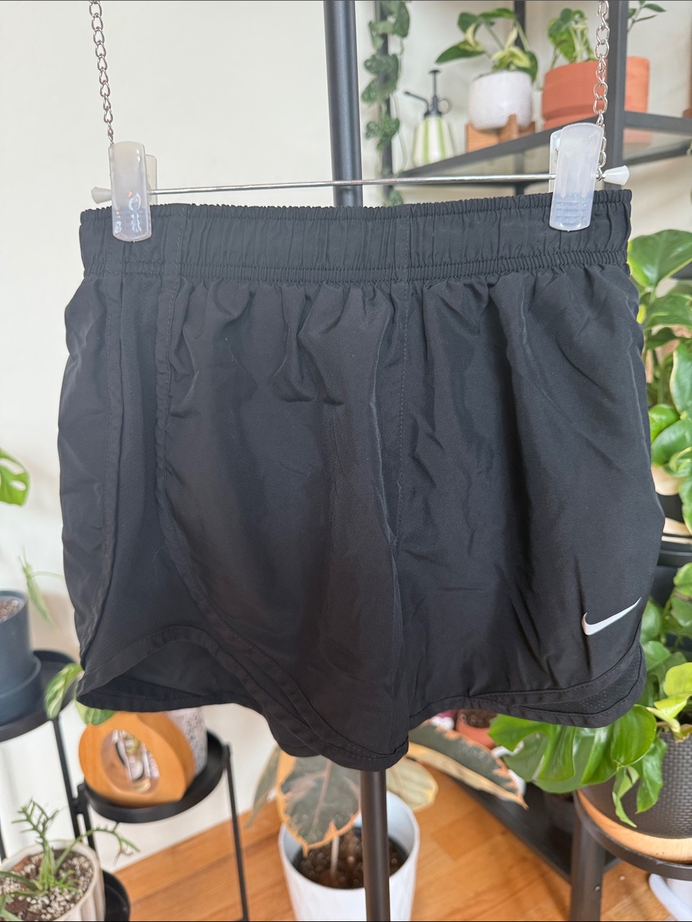 Nike Black Dri-FIT Athletic Skort with White Swoosh